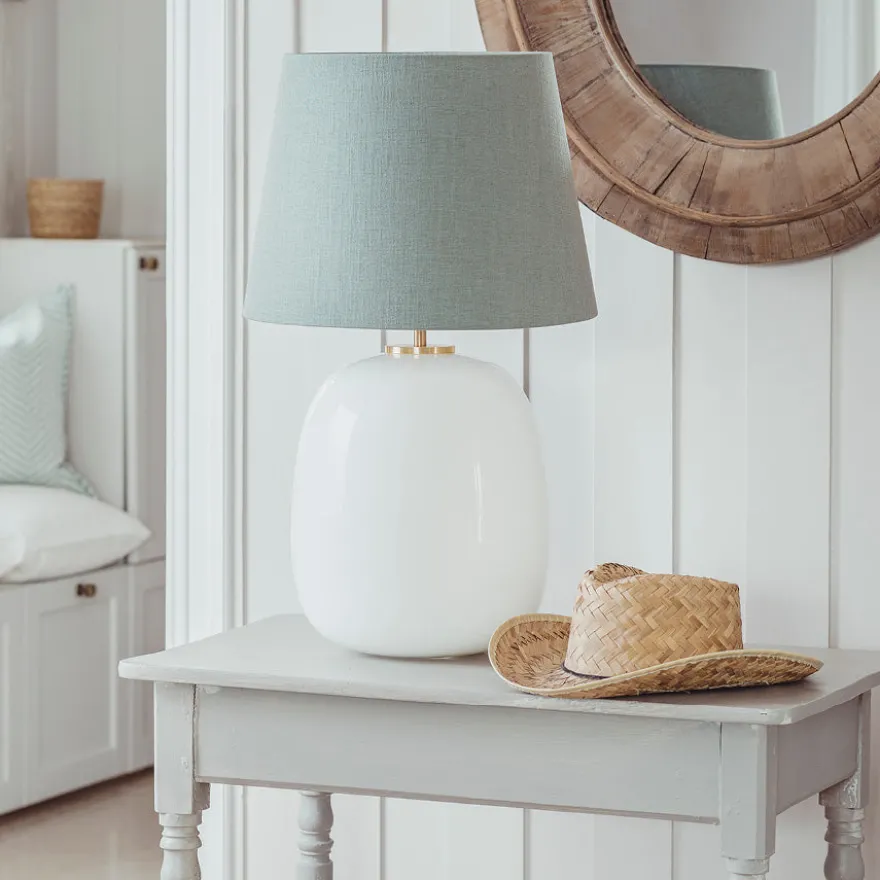 AUSTRA BORDLAMPE KAKAO M. SORT ARMATUR, BEIGE 40*30*38 SKJERM
