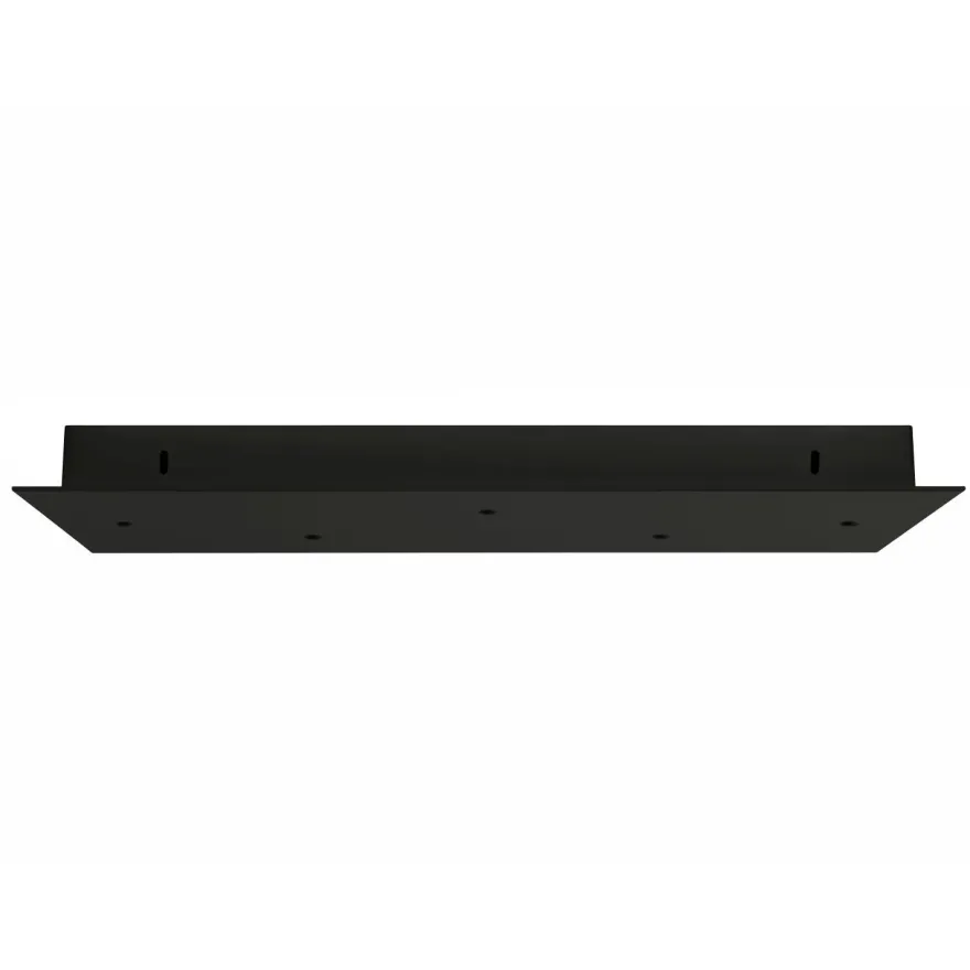BALDAKIN SORT REKTANGULÆR 500X200MM 5-HULL