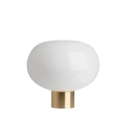 BORDLAMPE 4169 SMALL HVIT M. MESSING SOKKEL