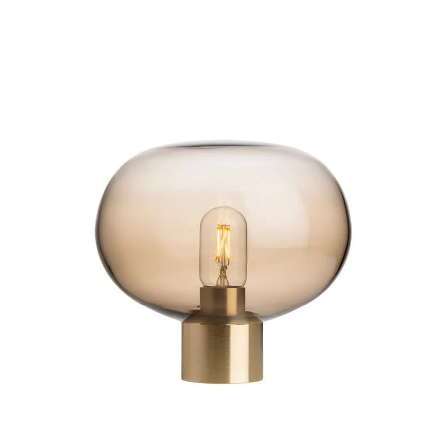 BORDLAMPE 4169 SMALL KAKAO M. MESSING SOKKEL