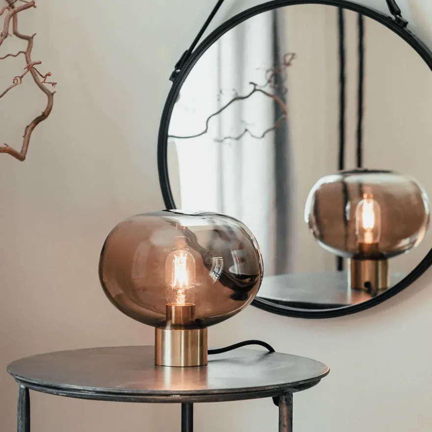 BORDLAMPE 4169 SMALL KAKAO M. SORT SOKKEL