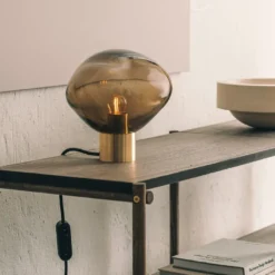 CRYSTAL STONE BORDLAMPE KAKAO