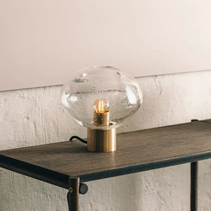 CRYSTAL STONE BORDLAMPE KLAR M/SODA