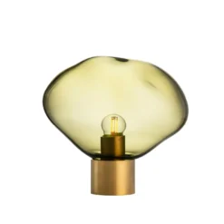 CRYSTAL STONE BORDLAMPE OLIVEN