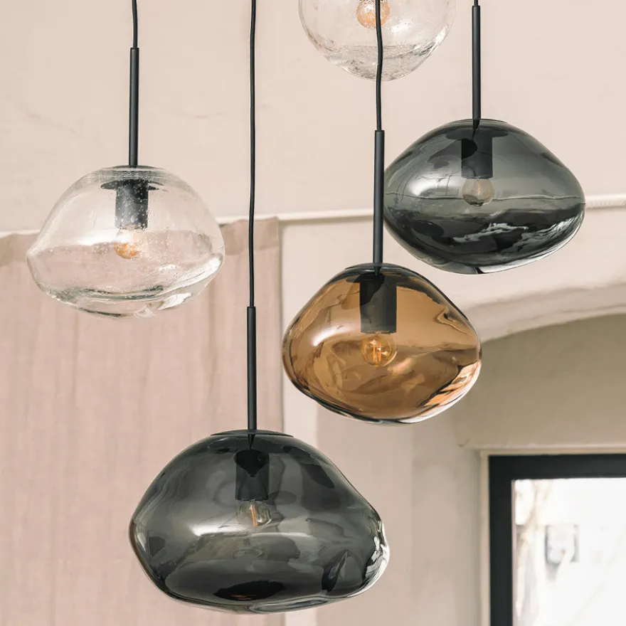 CRYSTAL STONE PENDELLAMPE KAKAO