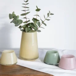 DUGG VASE 20 CM HVIT