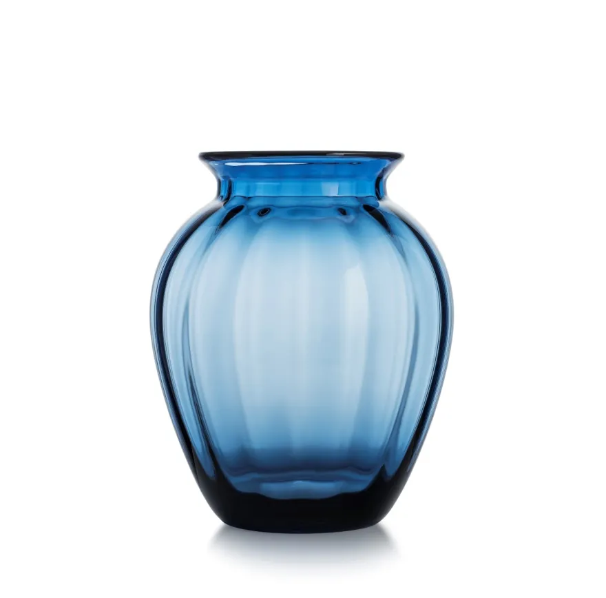 EMILY VASE 26,5 CM BLÅ OPTIKK