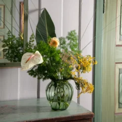 EMILY VASE 23 CM GRØNN OPTIKK