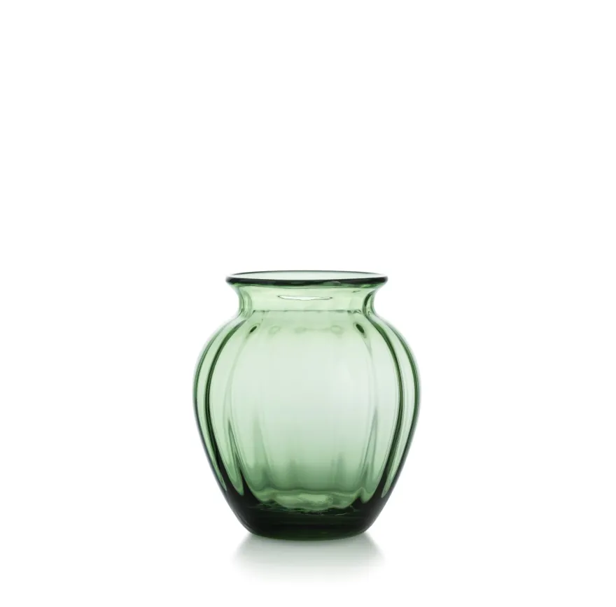EMILY VASE 17,5 CM GRØNN OPTIKK