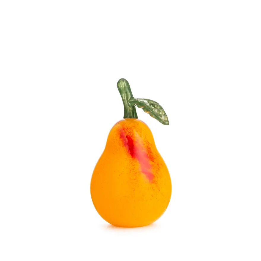GLASSPÆRE ORANGE 14 CM