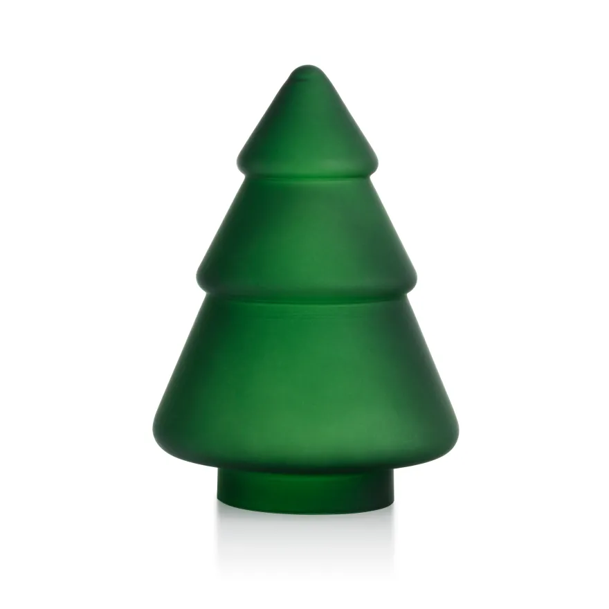 GLASSTRE FROSTET GRØNN 9,8 CM