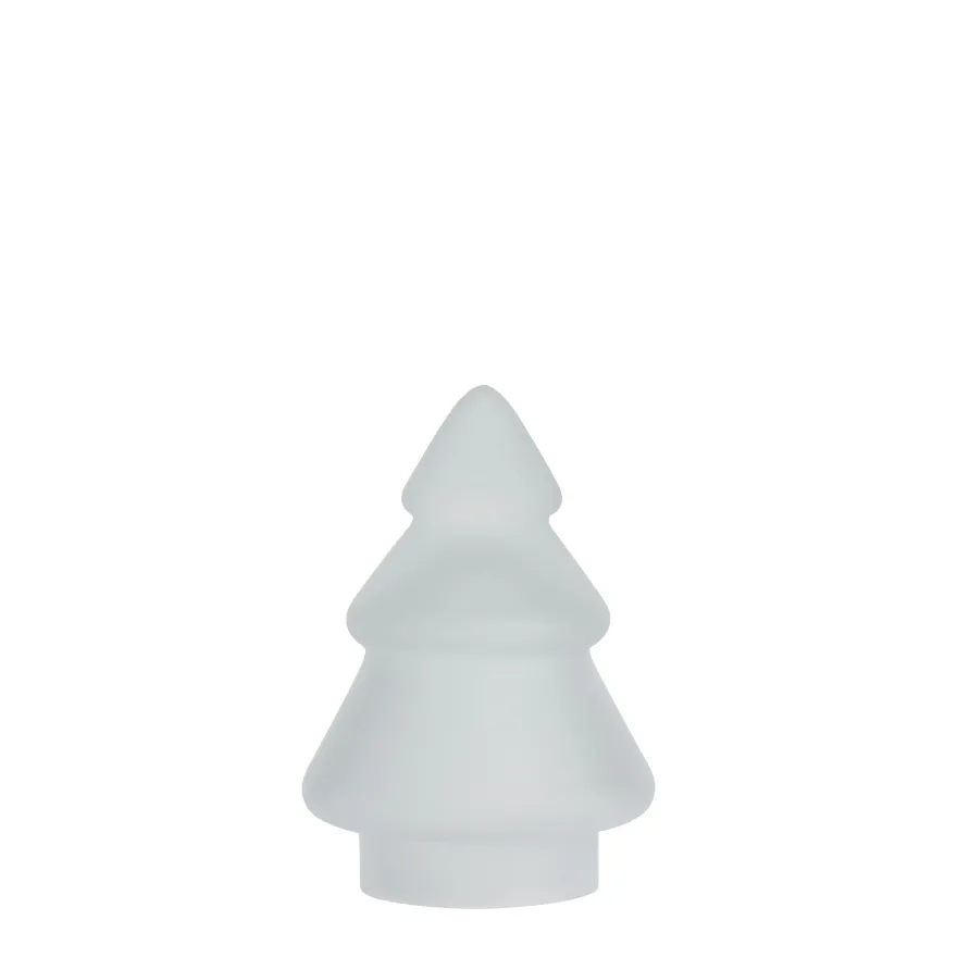 GLASSTRE FROSTET HVIT 9,8 CM