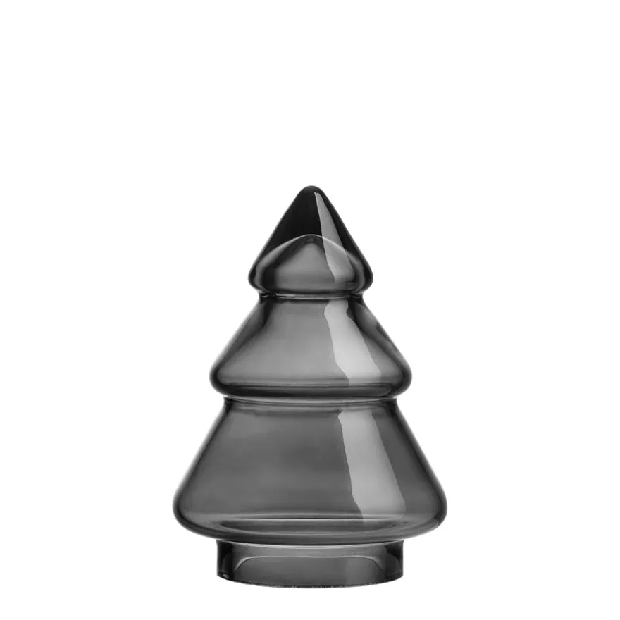 GLASSTRE RØKGRÅ 11,5 CM