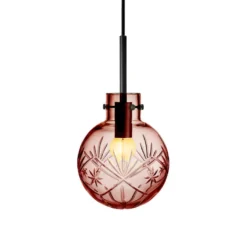 KRYSTALLKULE TAKLAMPE FINN MORGENRØD 160MM