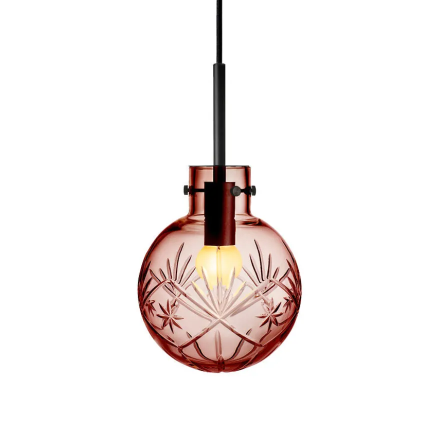 KRYSTALLKULE TAKLAMPE FINN MORGENRØD 160MM