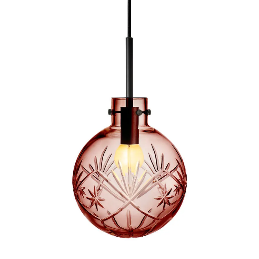 KRYSTALLKULE TAKLAMPE FINN MORGENRØD 200MM