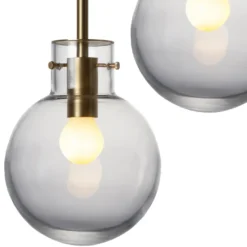 KRYSTALLKULE TAKLAMPE GLATT KLAR 200MM