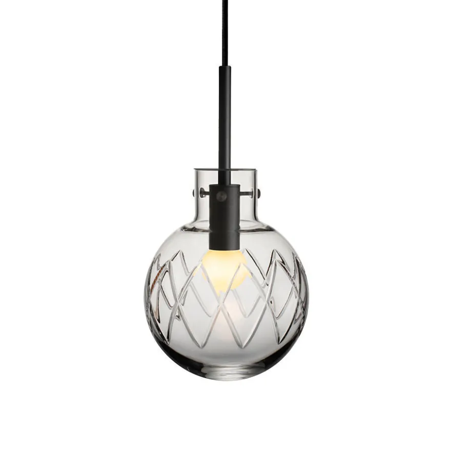 KRYSTALLKULE TAKLAMPE KRYSS KLAR 160MM
