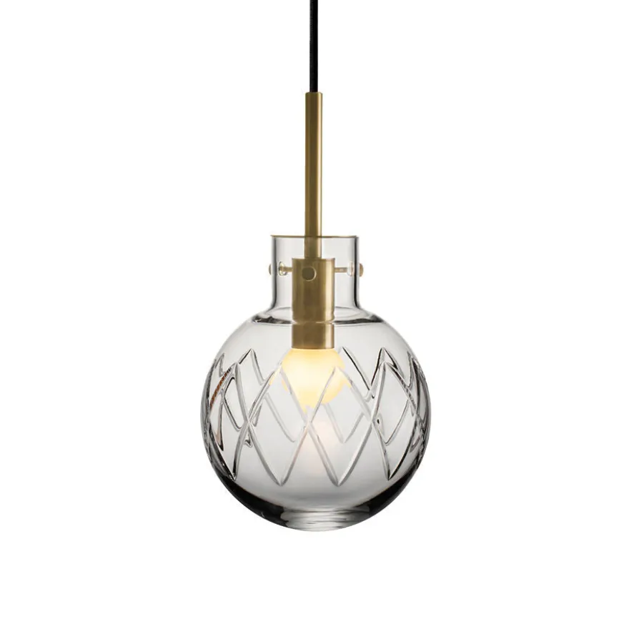 KRYSTALLKULE TAKLAMPE KRYSS KLAR 160MM