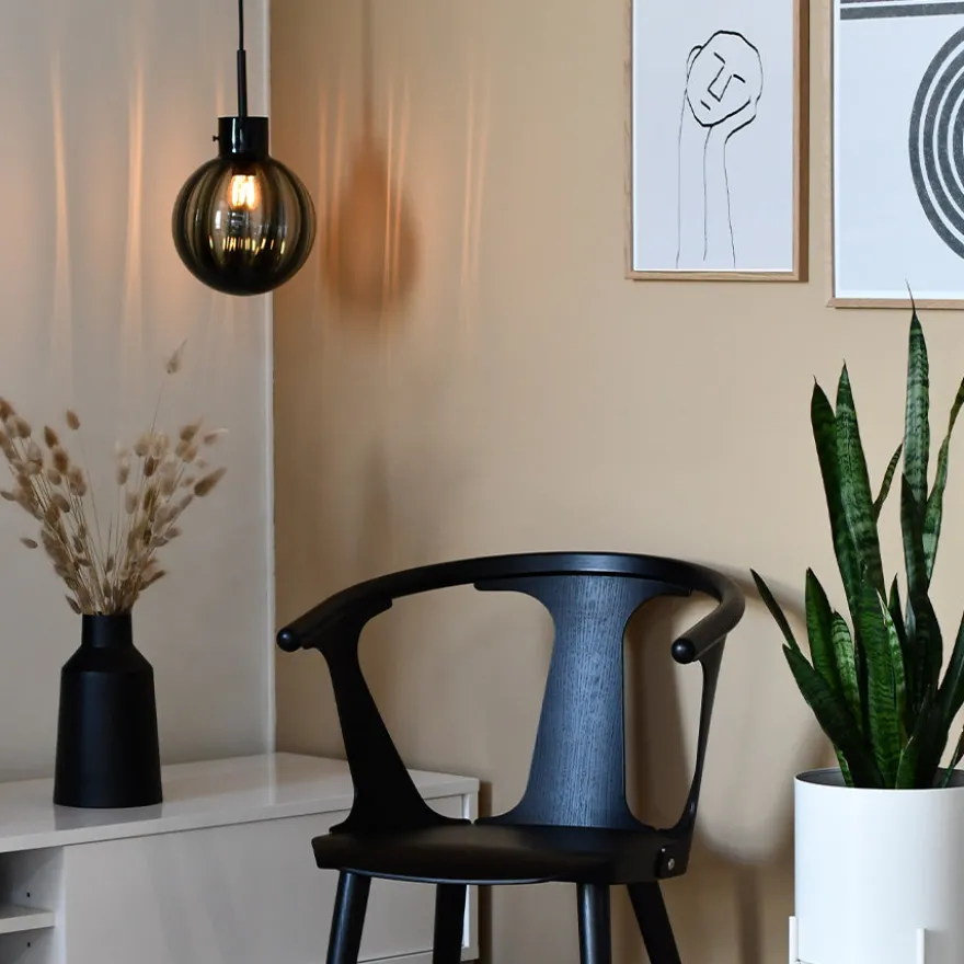 KRYSTALLKULE TAKLAMPE OPTIKK KAKAO 160MM
