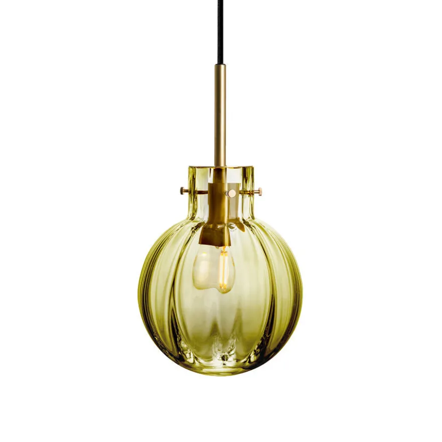 KRYSTALLKULE TAKLAMPE OPTIKK OLIVEN 160MM