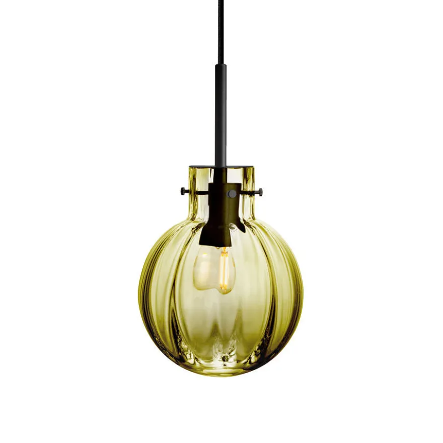 KRYSTALLKULE TAKLAMPE OPTIKK OLIVEN 160MM