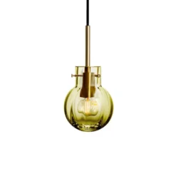 KRYSTALLKULE TAKLAMPE OPTIKK OLIVEN 120MM