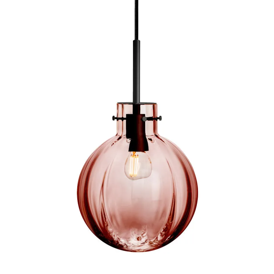 KRYSTALLKULE TAKLAMPE OPTIKK MORGENRØD 200MM