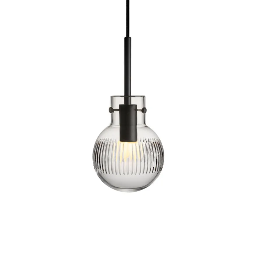 KRYSTALLKULE TAKLAMPE SKJÆR KLAR 120MM
