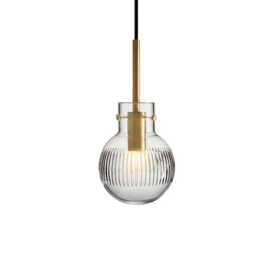 KRYSTALLKULE TAKLAMPE SKJÆR KLAR 120MM