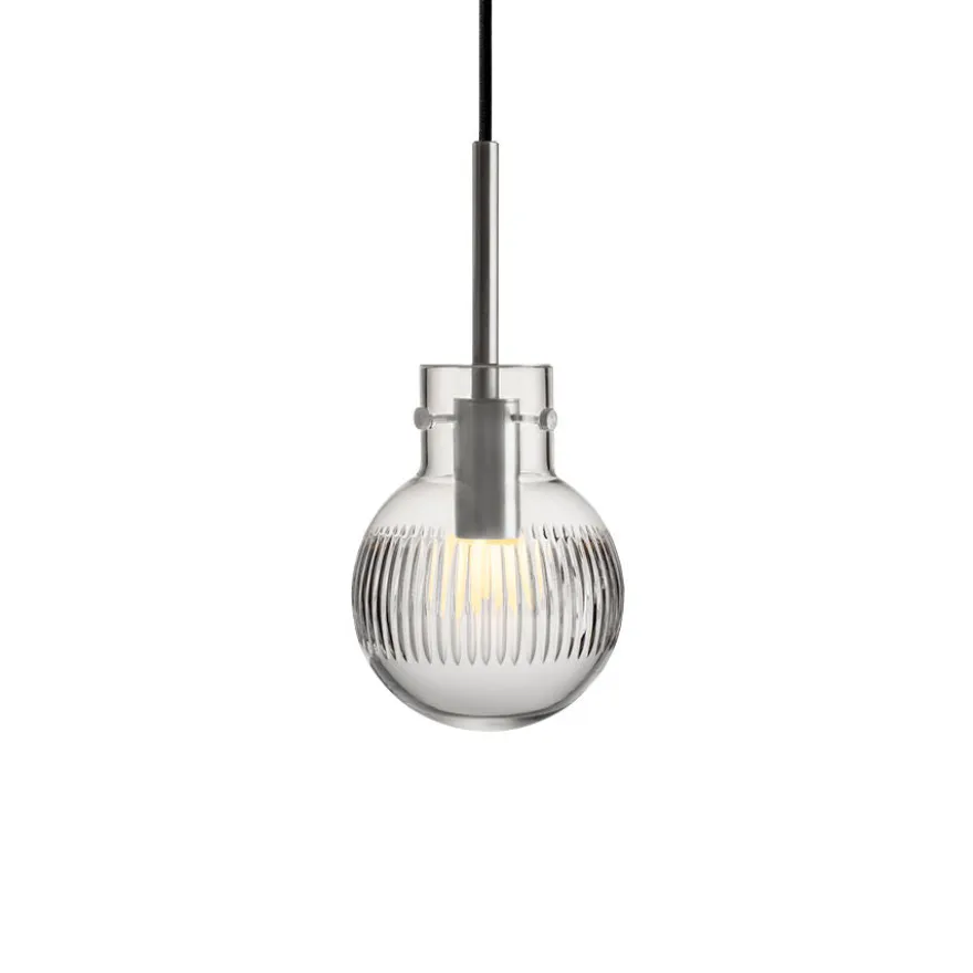 KRYSTALLKULE TAKLAMPE SKJÆR KLAR 120MM