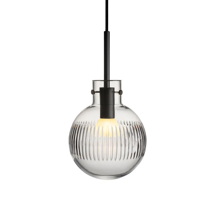 KRYSTALLKULE TAKLAMPE SKJÆR KLAR 160MM