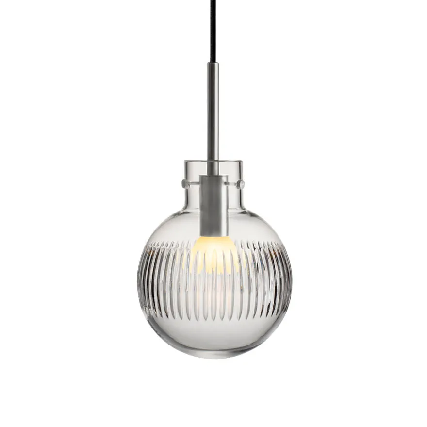 KRYSTALLKULE TAKLAMPE SKJÆR KLAR 160MM