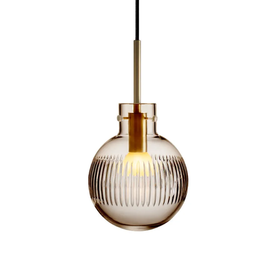 KRYSTALLKULE TAKLAMPE SKJÆR KAKAO 160MM