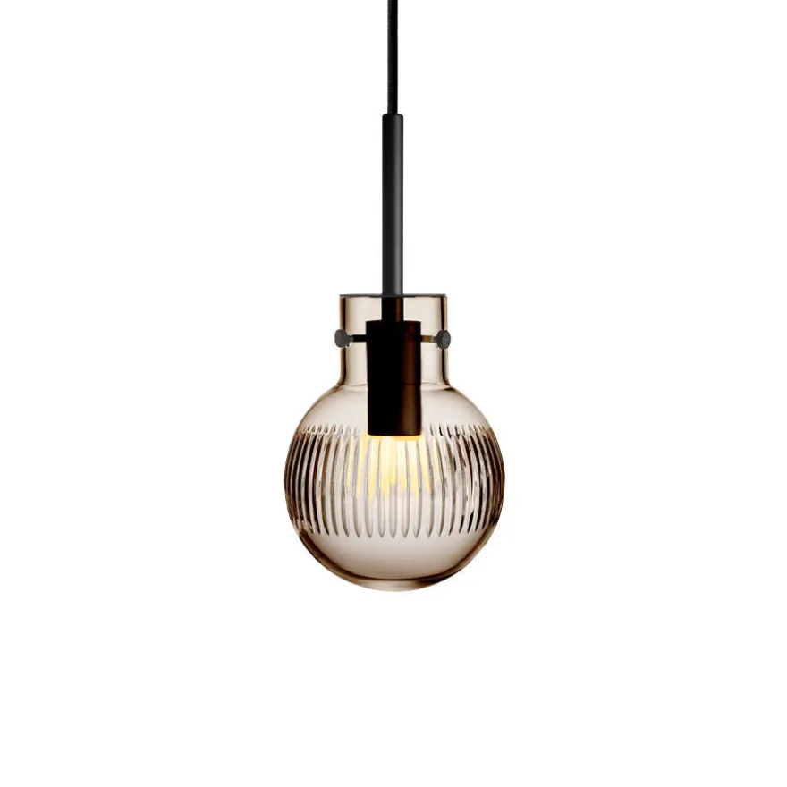 KRYSTALLKULE TAKLAMPE SKJÆR KAKAO 120MM