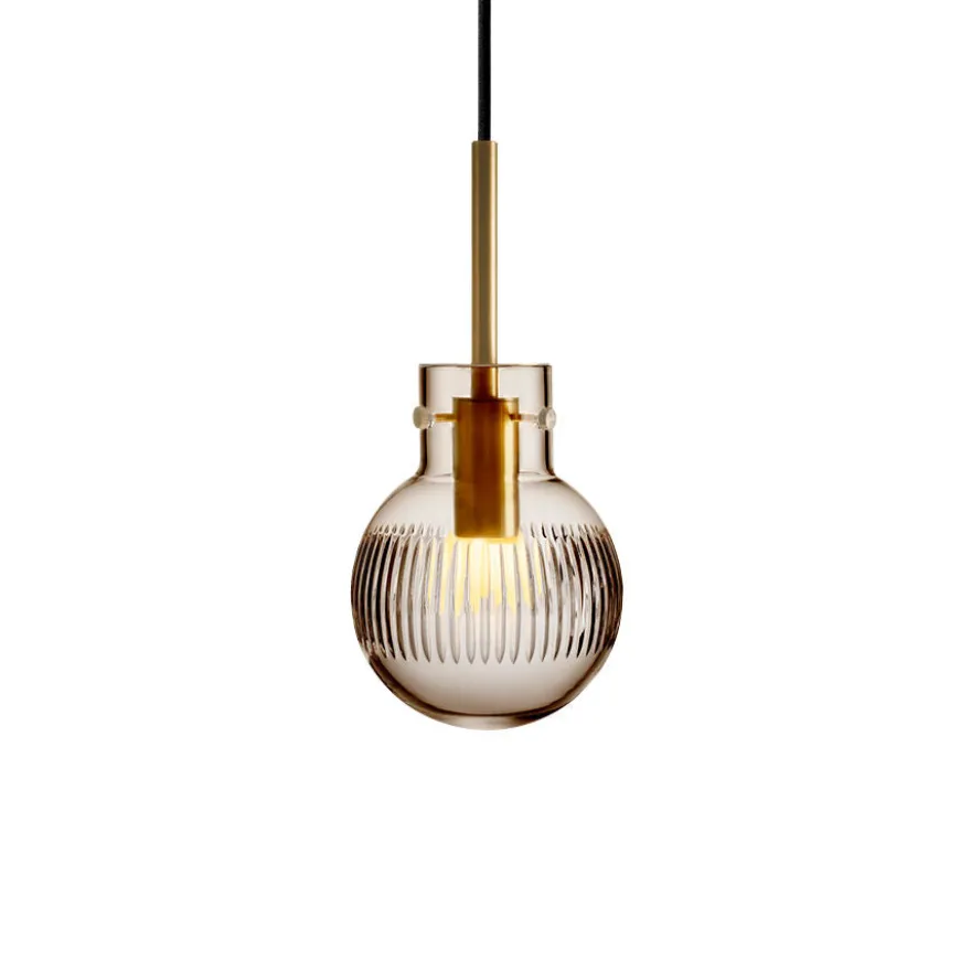 KRYSTALLKULE TAKLAMPE SKJÆR KAKAO 120MM