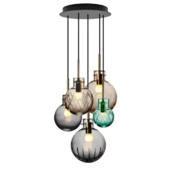 KRYSTALLKULE TAKLAMPE SKUMRING 5 STK