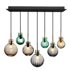 KRYSTALLKULE TAKLAMPE SKUMRING 7 STK
