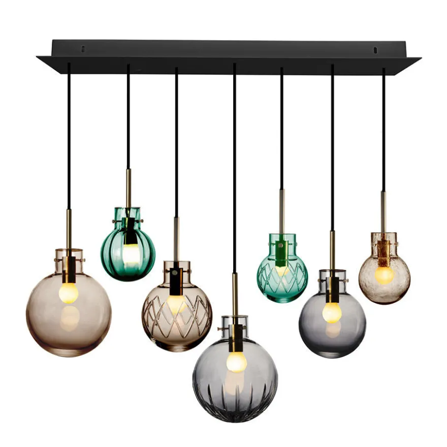 KRYSTALLKULE TAKLAMPE SKUMRING 7 STK