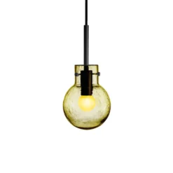 KRYSTALLKULE TAKLAMPE SODA OLIVEN 120MM
