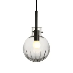 KRYSTALLKULE TAKLAMPE STOR STJERNE KLAR 160MM