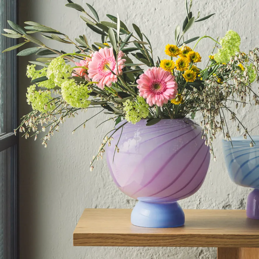 KUMI STOR VASE FIOLETT / BLÅ