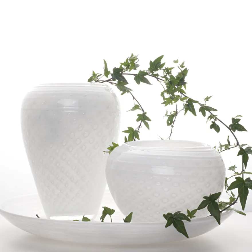 LOBELIA VASE 24,5 CM HVIT