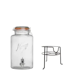 NORGESGLASSET DRIKKEDISPENSER INKL STATIV