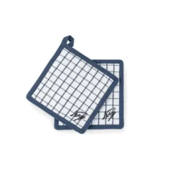 NORGESGLASSET GRYTEKLUT 20x20 CM 2PK BLÅ