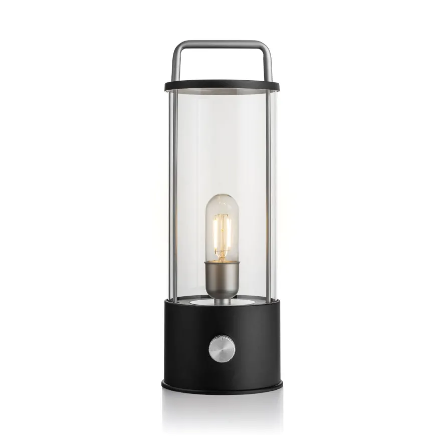 NORGESGLASSET LED LYKT 31 CM SORT