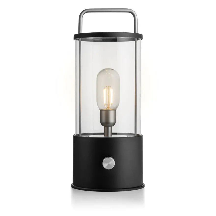 NORGESGLASSET LED LYKT 36 CM SORT