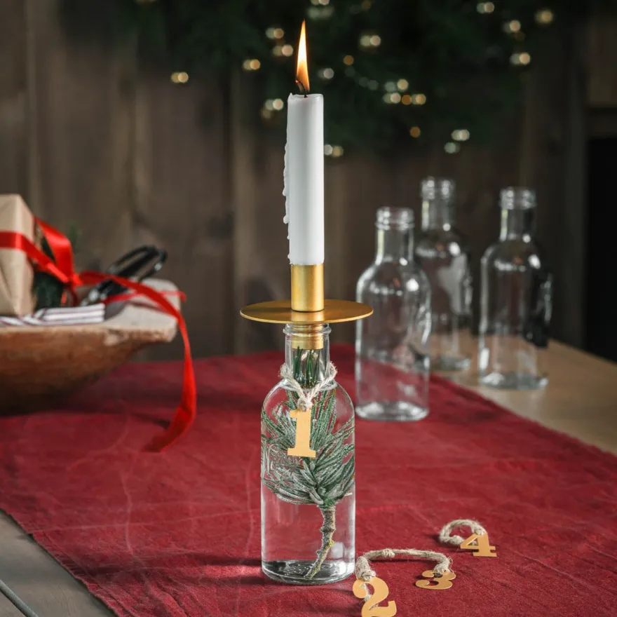 NORGESGLASSET LYSHOLDER TIL NORGESFLASKE GULL