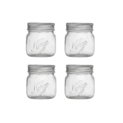 NORGESGLASSET OPPBEVARINGSGLASS 0,4L SKRULOKK 4PK