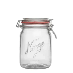 NORGESGLASSET OPPBEVARINGSGLASS 0,7L HENGSLET LOKK